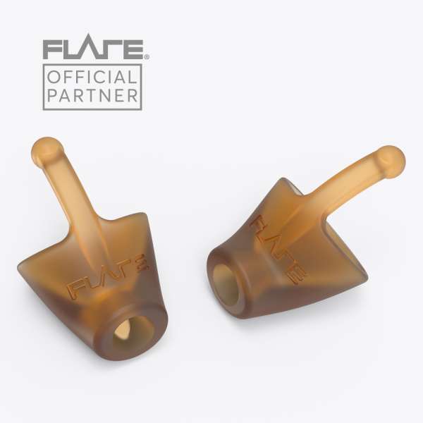 Flare Earshade® – tæt på ørekoppernes indvendige polstring og støjdæmpende materiale.

