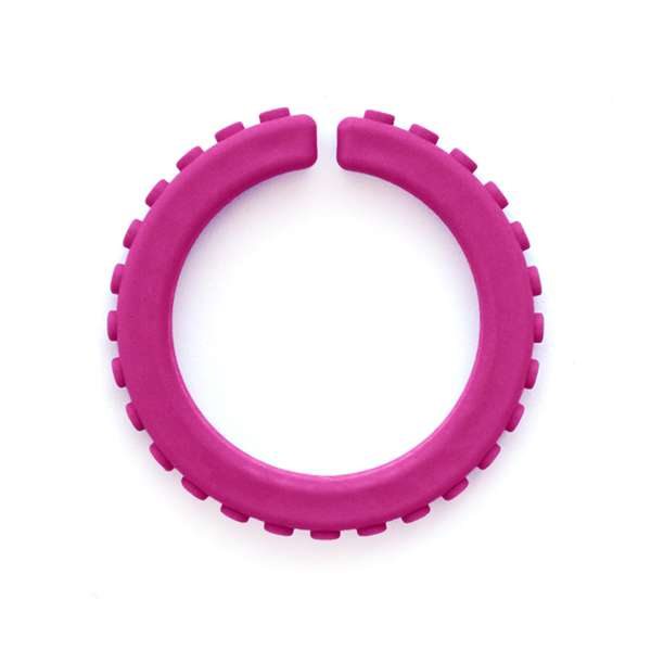 Ark's Brick Bidearmbånd, Large i magenta