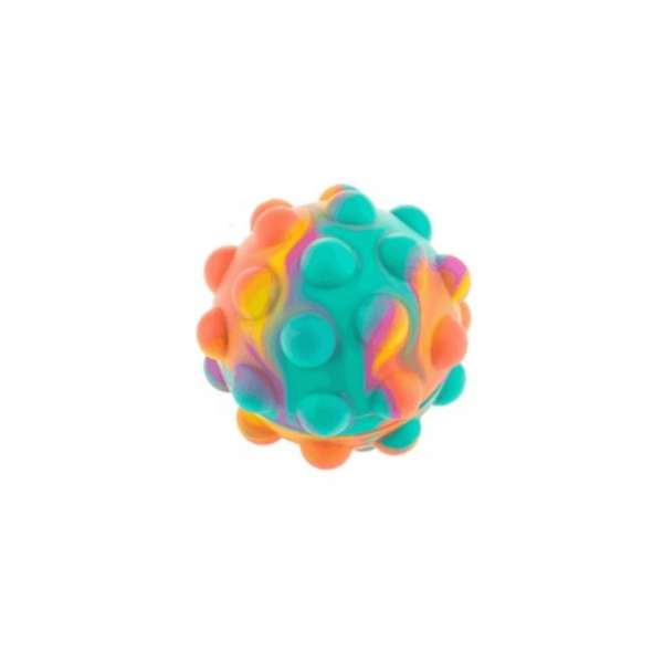 Fidget Pop Ball bright – farverig pop bold til stressreduktion og sanselig stimulering

