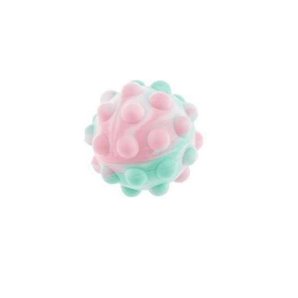 Fidget Pop Ball pastel – blød fidget bold med pop-effekt i lyse farver

