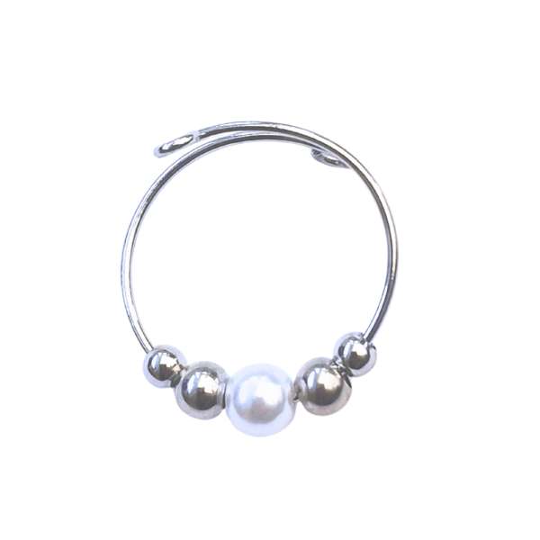 Fidgetring med perle