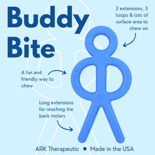 ARK Buddy Bite funktioner – bideredskab til oral motorik, tyggebehov og sansestimulering

