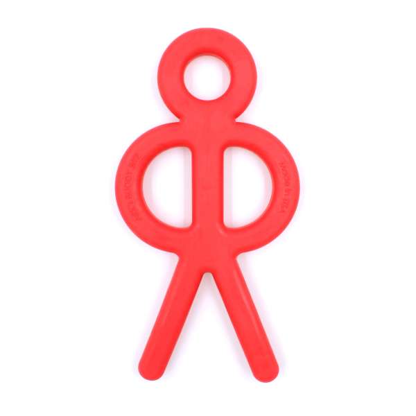 ARK Buddy Bite rød – bideredskab formet som figur til oral stimulering og ro

