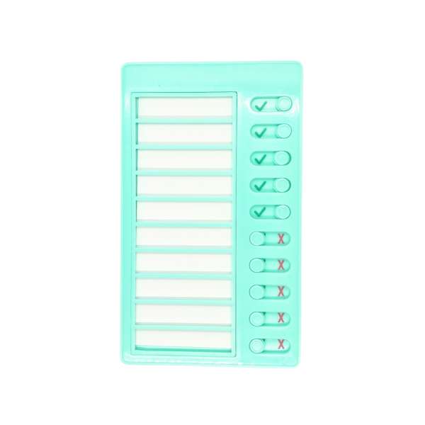 Genanvendelig tjekliste grøn – overskuelig og genbrugelig

