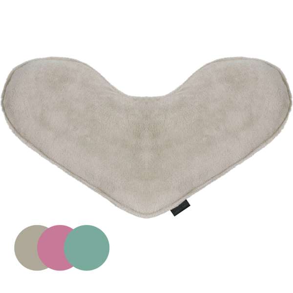 Beige tyngdepude til skulder og lår – ergonomisk design med vægt

