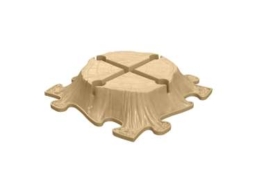 Træstub balanceelement – naturinspireret motorikredskab

