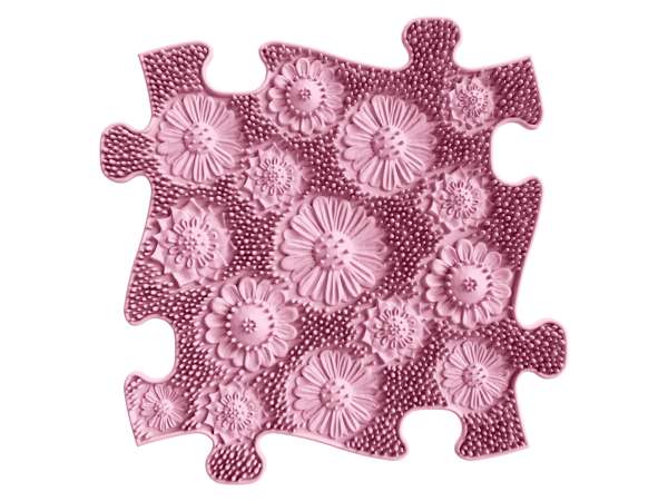 Introsæt rosa – taktil måtte med mønster

