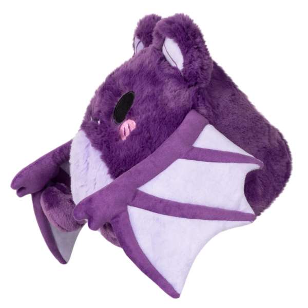 Spooky flagermus plush bamse set fra siden – lilla kawaii flagermus med vinger og blødt design

