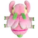 Orchidé-knæler plush bamse bagfra – pink kawaii insekt med vinger og bløde former

