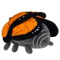 Monark sommerfugl plush bamse bagfra – blød sommerfugl med store orange vinger og mønster

