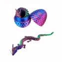 Drakliths dragefidget sunset – rød/orange drage med fleksibel krop

