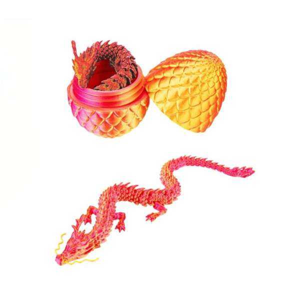 Drakliths dragefidget sunrise – varmfarvet drage til leg og fidget

