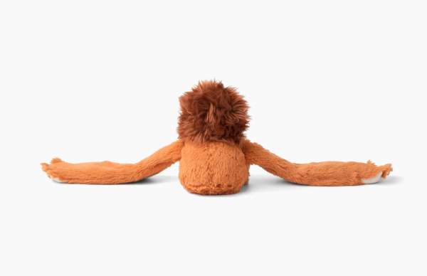 Orangutangen Ollie bagfra – blød tyngdeven med vægt i hele kroppen

