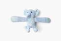 Elefant bamse med lange arme og ben, fleksibel tøjbamse i blødt plys til børn