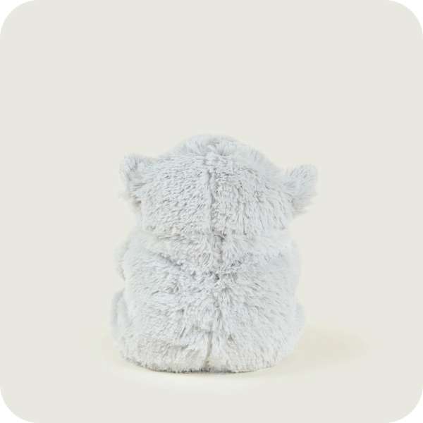 Sansebamse Warmies Grå Hamster ser bagfra
