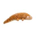 Sansebamse pangolin set fra siden – blød vægtet bamse med naturtro form og struktur

