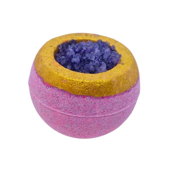 Krystal-badebomber, 6 stk. i pakke, i den lilla