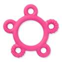 ARK Donut Baby Chew Ring Hot pink – blød bidering til baby til tandfrembrud og sanselig leg

