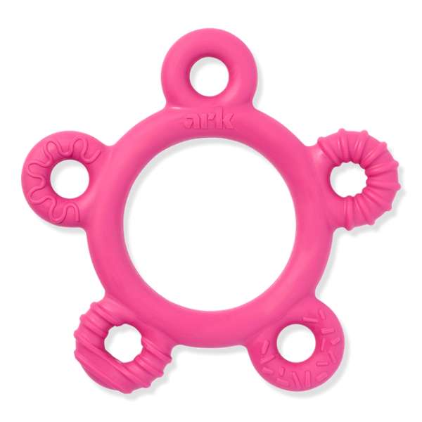 ARK Donut Baby Chew Ring Hot pink – blød bidering til baby til tandfrembrud og sanselig leg


