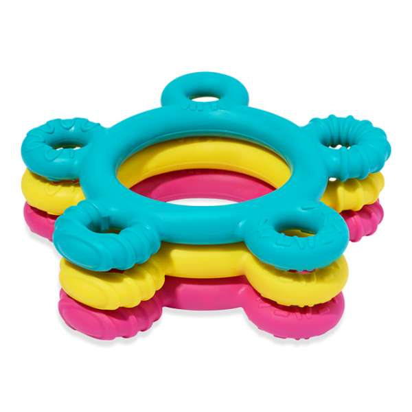 ARK Donut Baby Chew Ring stablet – farverige bideringe til baby og tidlig oralmotorisk udvikling

