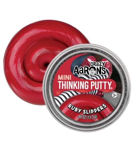 Crazy Aaron’s Thinking Putty Ruby Slippers – rød glitrende putty til sanselig leg og fidget

