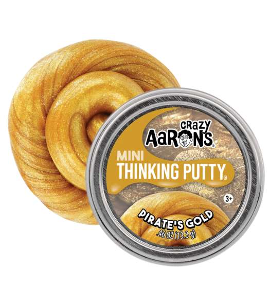 Crazy Aaron’s Thinking Putty Pirate’s Gold – gylden glitrende putty til sanselig leg og fidget

