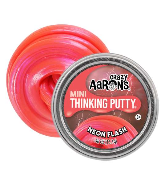 Crazy Aaron’s Thinking Putty Neon Flash – neonfarvet putty til sanselig leg og fidget

