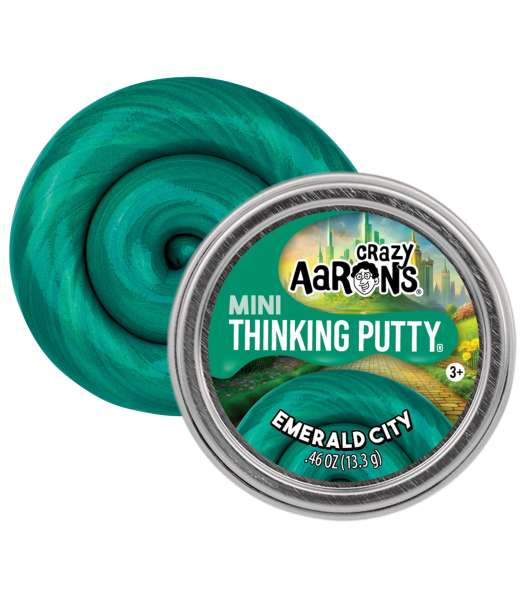 Crazy Aaron’s Thinking Putty Emerald City – grøn glitrende putty til sanselig leg og fidget

