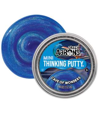 Crazy Aaron’s Thinking Putty Cave of Wonders – blå glitrende putty til sanselig leg og fidget

