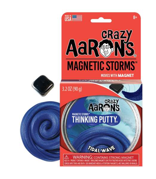 Crazy Aaron’s Tidal Wave magnetisk Thinking Putty – sanselegetøj med magnetisk effekt

