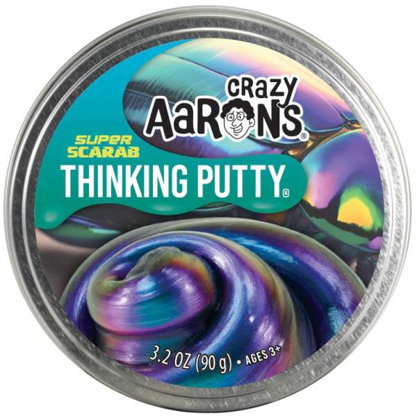 Crazy Aaron’s Thinking Putty Super Scarab – farveskiftende putty til sanselig leg og fidget

