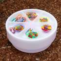 Farverige indsatsbakker til tickit® Sensory Mood Discovery Table – skaber struktur i sanselege.

