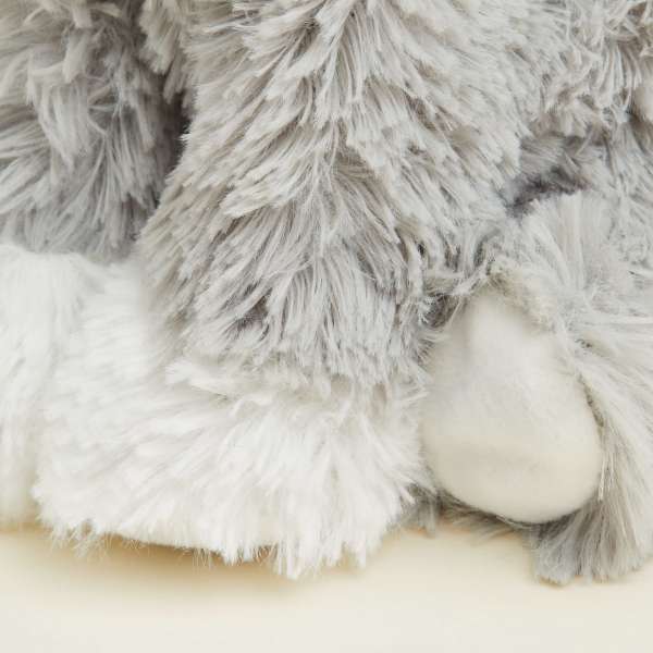 Warmies husky pote close-up – detaljeret design


