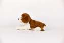 Warmies Skt. Bernhardshund set fra siden – sansestimulerende bamse i naturtro design


