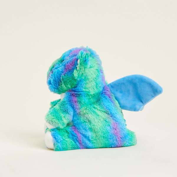 Sansebamse Warmies® regnbuedrage fra siden