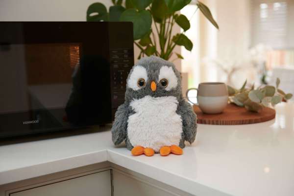 Sansebamse Warmies® grå ugle