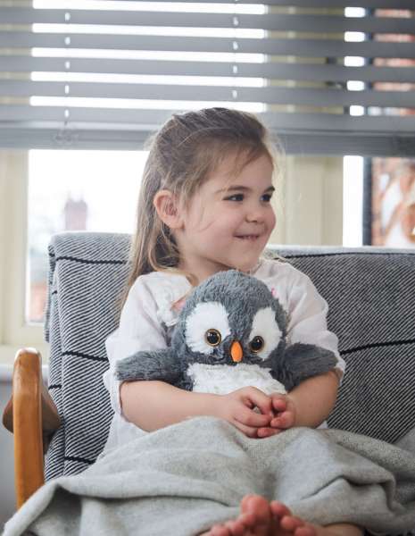 Sansebamse Warmies® grå ugle