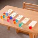 tickit juvel-domino opstillet – domino spil til børn med fokus på mønstre og tal


