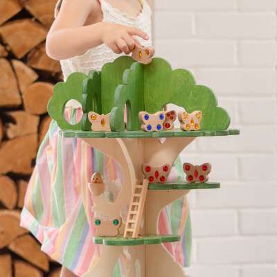 tickit® Sommerfugleperler i træ