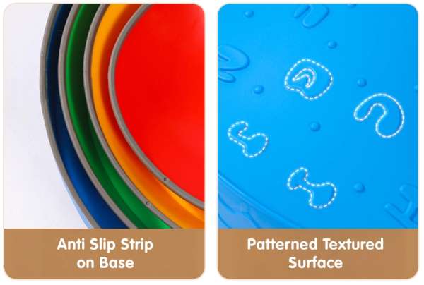 Frøen Felix balancesten med skridsikker overflade – sikkert motoriklegetøj til balance og bevægelse

