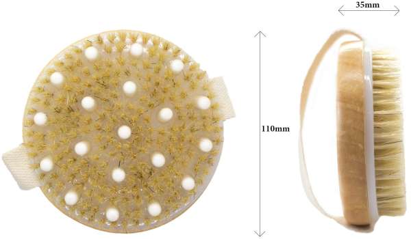 Sanse- og massagebørste til kroppen