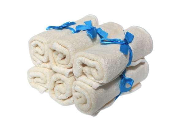 Ultrabløde bambus vaskeklude – 6 stk.