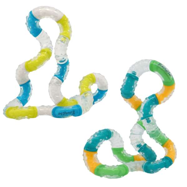 Tangle BrainTools Imagine – fleksibel fidget med farverige led



