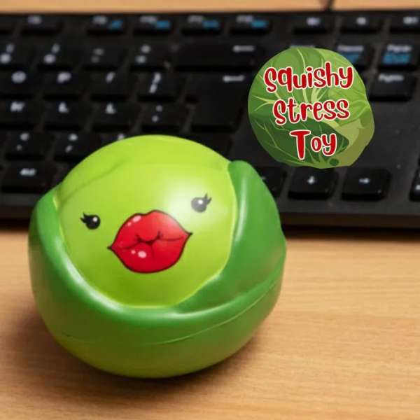 Rosenkål fidget på tastatur – sjov fidget til skrivebordet der hjælper med uro i kroppen og koncentration

