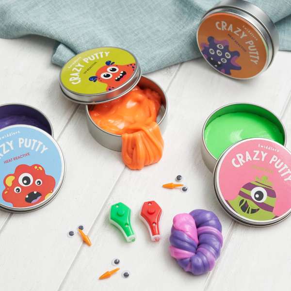 Farveskiftende putty, sæt med 4 stk.