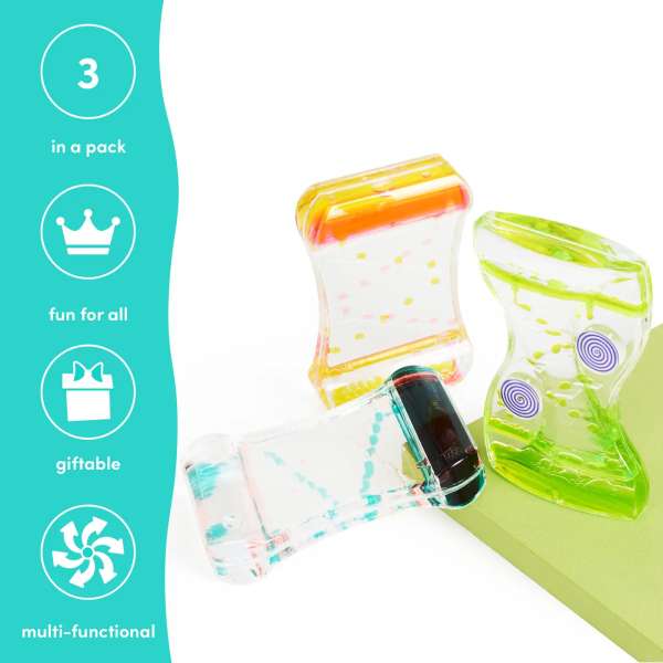 Zig-zag sanse-timeglas sæt – pædagogisk redskab til visuel opmærksomhed.

