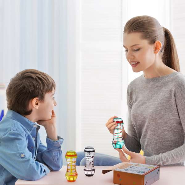 Spiral sanse-timeglas, sæt med 3 stk.