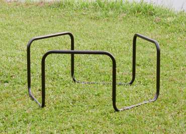 Stel til 6-kantet tuff tray – stabilt metalstel til sanse-legebord


