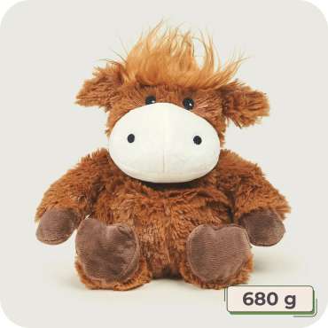 Sansebamse Warmies højlandsko 680 g – blød varmepude bamse


