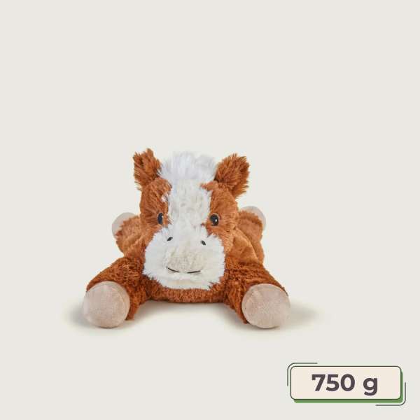 Sansebamse Warmies liggende hest